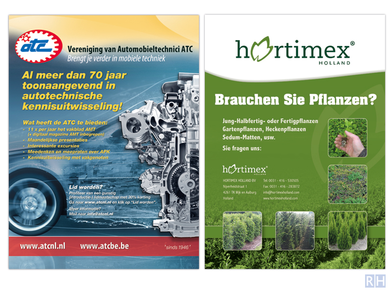 grafisch ontwerp advertenties